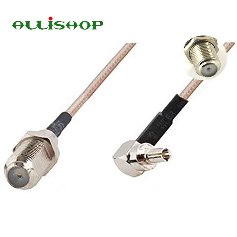 

0-6Ghz Extension crc9 connector to F female socket jack adapter RG316 cable 15CM for 3G Huawei AP E156/E159/E1612/E160 ALLiSHOP