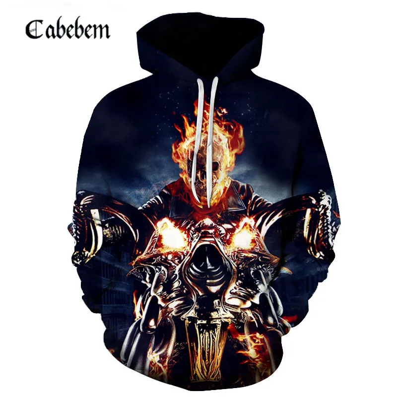 

3D skeleton cool hooded sportswear men's/women's sportswear hooded jacket fashion original street wear new brand in 2019