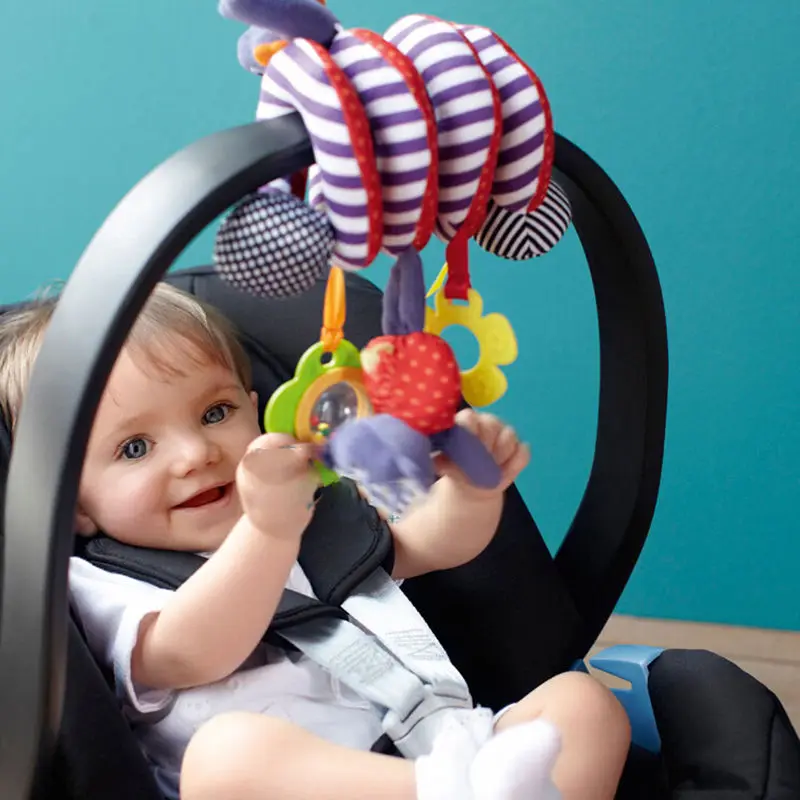 Аксессуары для колясок детская спиральная игрушка для детской кроватки мягкие автокресло забавные погремушки постель с игрушкой вокруг