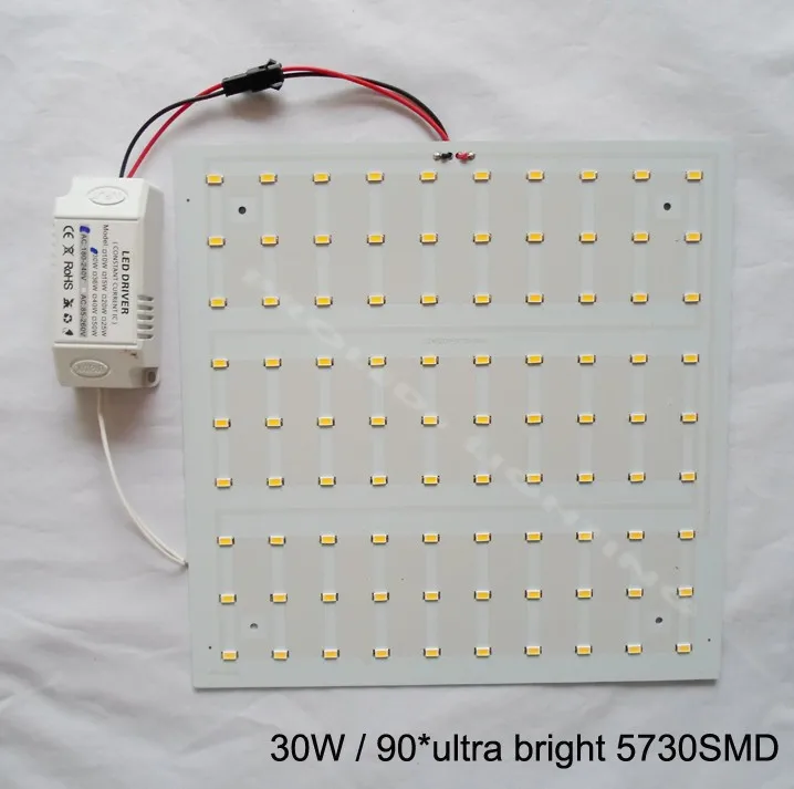 Производитель 4 шт квадратный 5730SMD 30 Вт Светодиодный светильник панели светодиодный потолочный светодиодный luminares techo de светодиодный pcb 22*22 см 220V 230V 240V