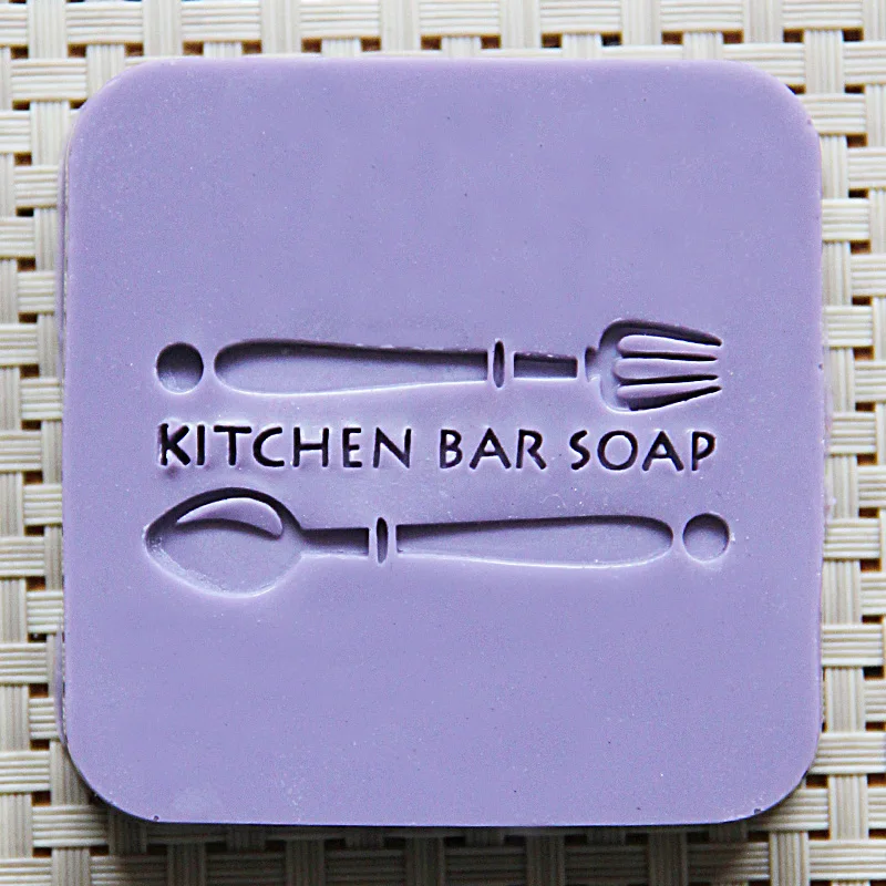 

Nicole Acrylic Soap Seal Stamp Spoon and Fork Shape