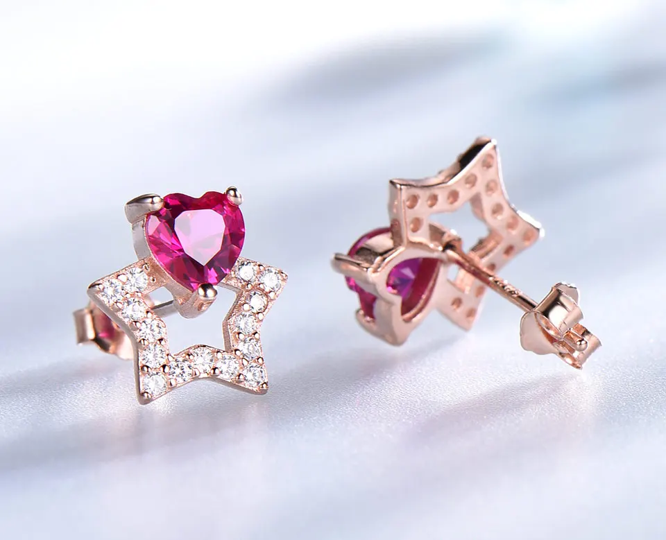 UMCHO-ruby-925-sterling-silver-stud-earrings-for-women-EUJ075R-3-PC_05