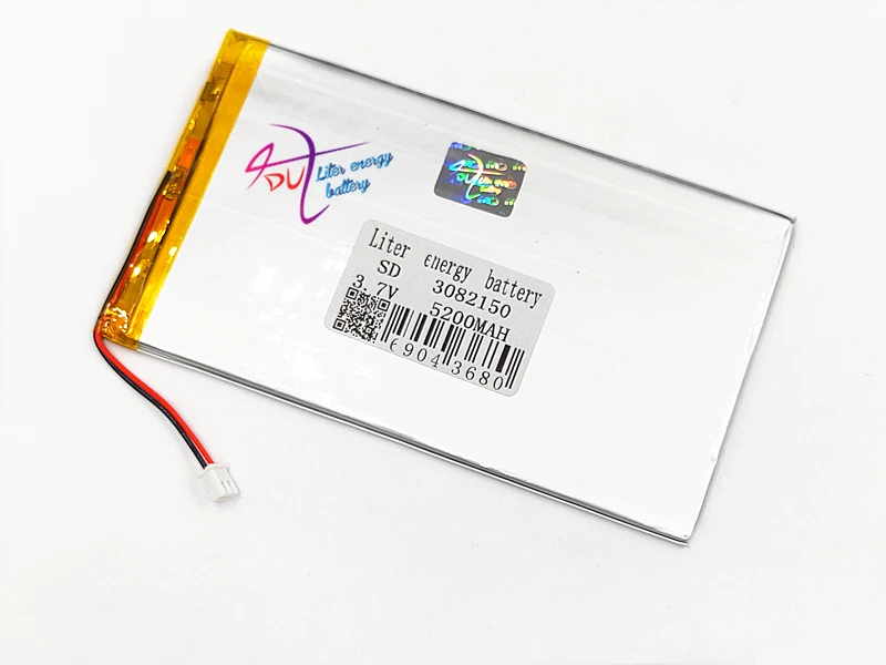 XHR-2P 2,54 5200mAh 3,7 V 3082150 3080150 полимерный литиевый аккумулятор DIY мобильный источник питания