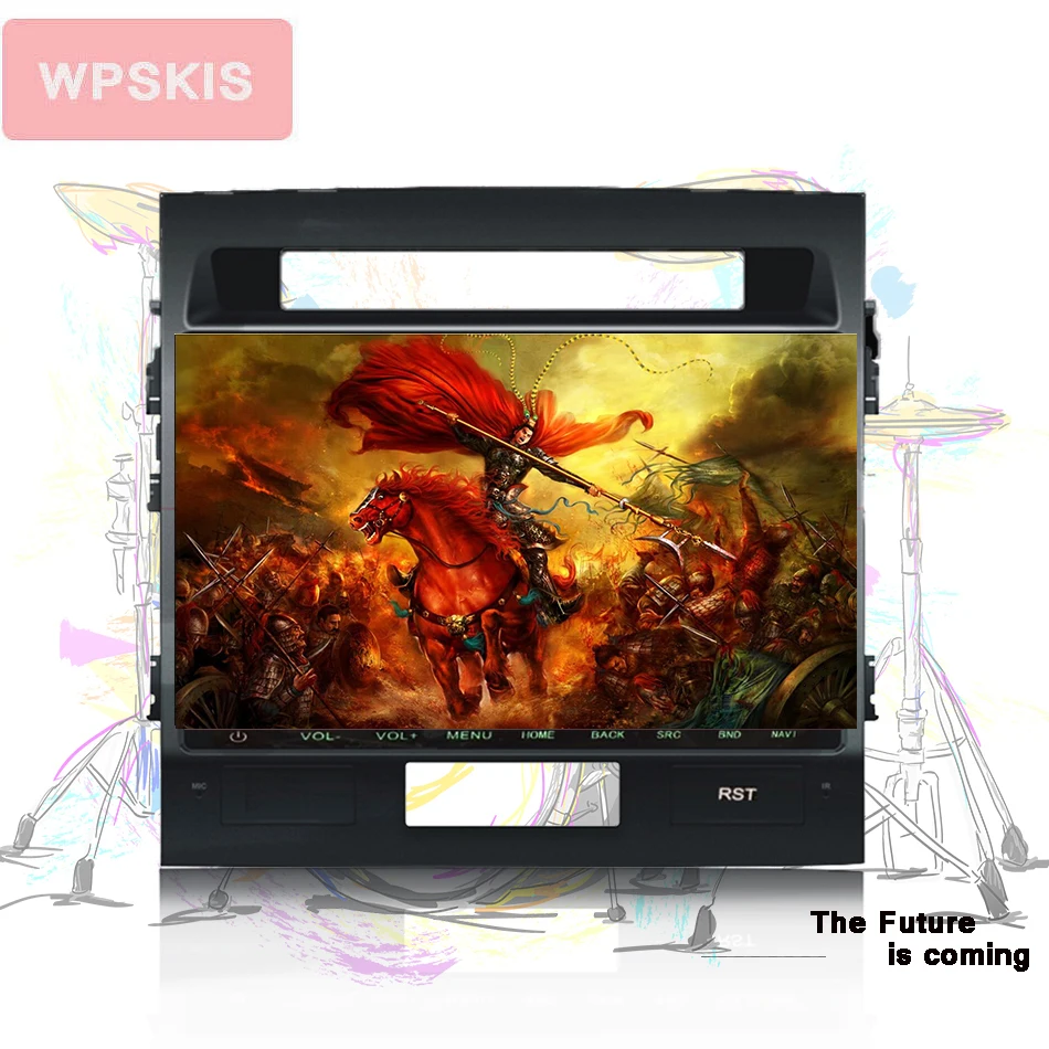 

10.1" Android 9.0 Car Dvd Gps for Toyota Land Cruiser LC200 Landcruiser 2008-15 Radio Multimedia Audio GPS Navigation Head Unit
