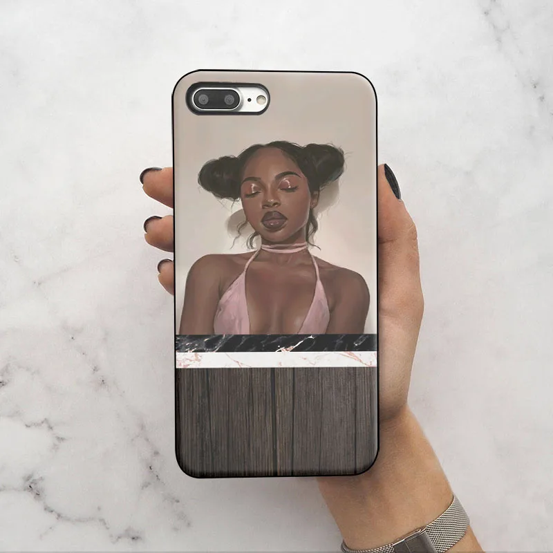 Afro Girls Soft Silicone Phone Cover Case (3)