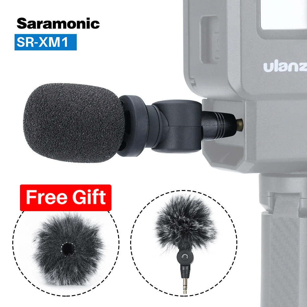 Online Saramonic SR XM1 3,5mm Drahtlose Omnidirektionale Mikrofon Video Mic für GoPro Hero 7 6 5 DSLR DJI Osmo Action Osmo tasche