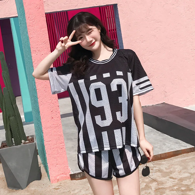 

Swimming Suit For Women Plus Size Beach Swimsuit Girls Women's Rash Guard Summer Wear Two Pieces Tankini 2019 New Sports