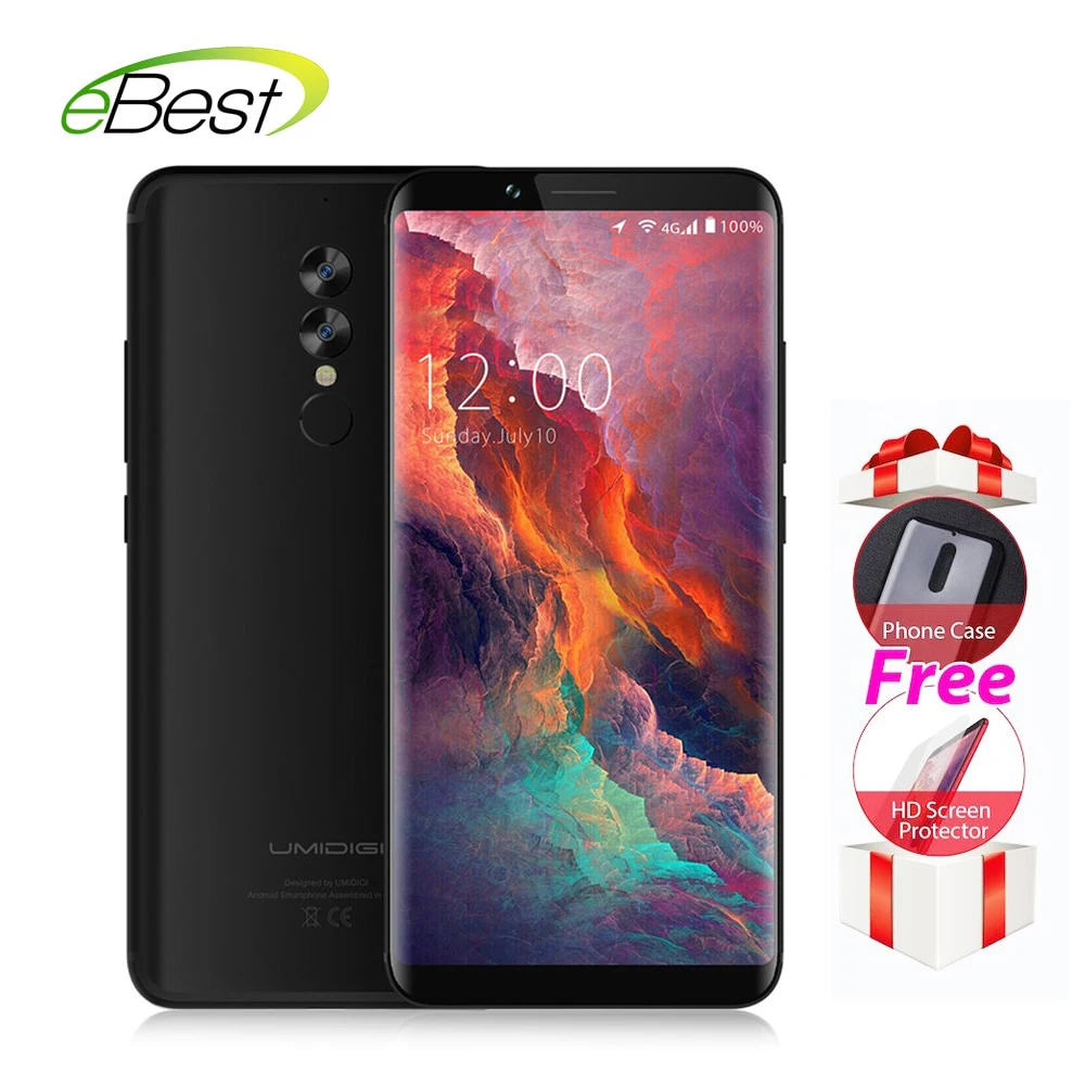 Umidigi S2 смартфон Lite 4G Face ID 6 дюймов 18:9 полный Экран B + 32 ГБ Восьмиядерный MTK6750T 16MP 5100