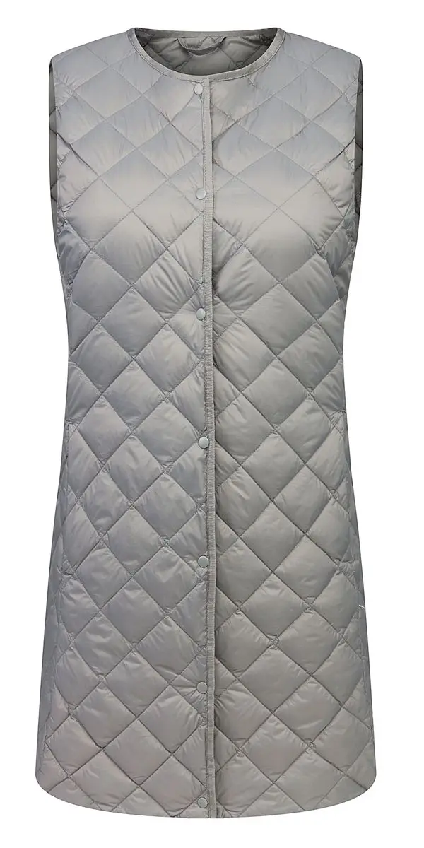 ladies long puffer coat NewBang Brand Ultra Light Down Vest Women Long Vest Windproof Lightweight Warm Waistcoat Female Down Coat Long Slim Sleeveless hooded puffer jacket Coats & Jackets