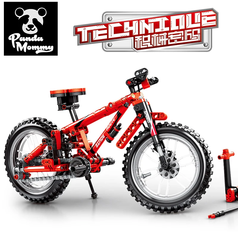 Bicycle Building Block set Finger Bicycle Toys for Children Compatible LegoINGly Technic models to build adults