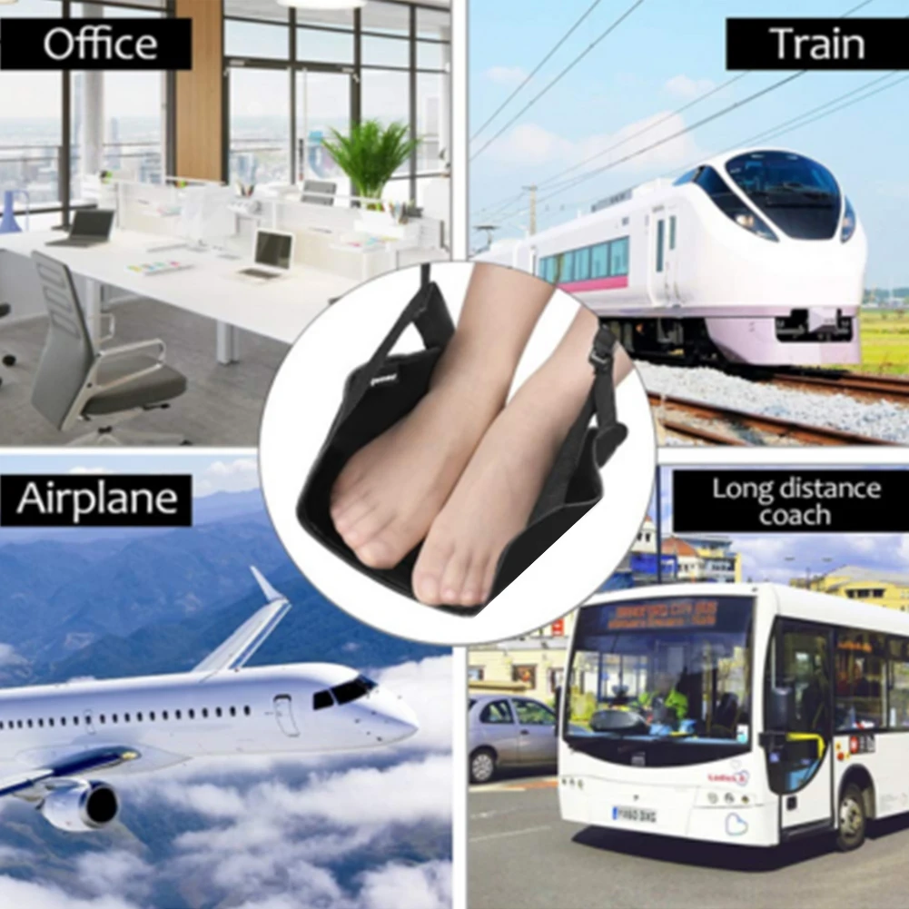

Outdoor Indoor Leg Accessories Home Office Comfy Ergonomic Under Desk Memory Foam Travel Airplane Hammock Foot Rest Carry On