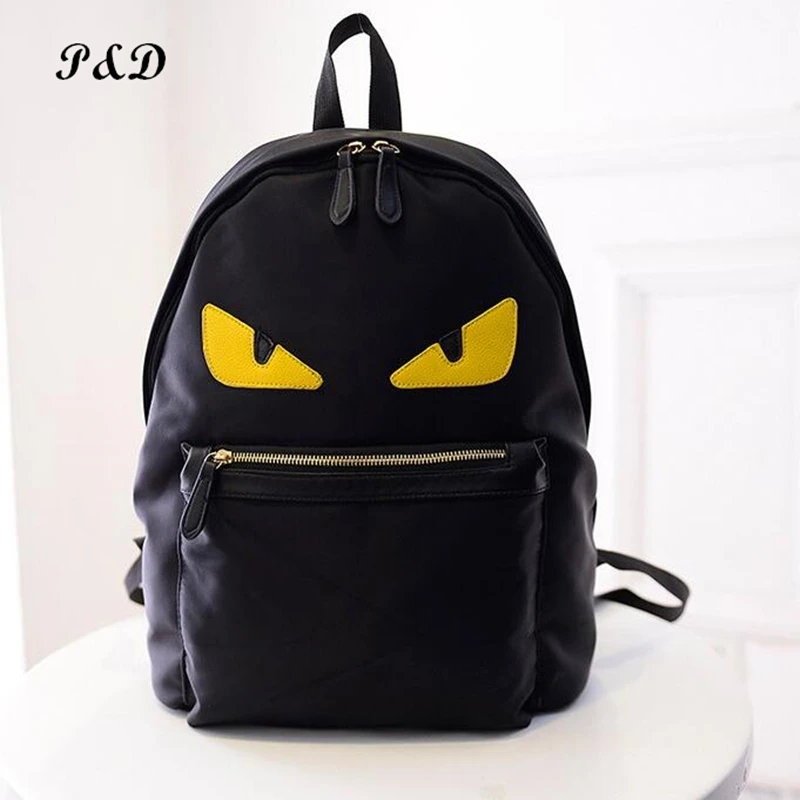Famous Brand Nylon Backpacks High Capacity Eye Backpack Monster Bag