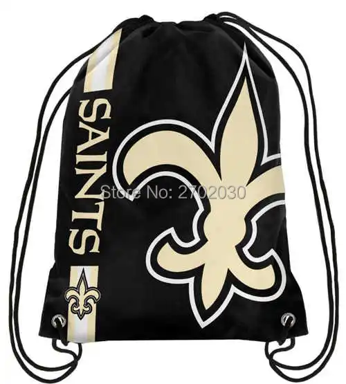 New Orleans Saints Drawstring Bags Men Sports Backpack Digital Printing