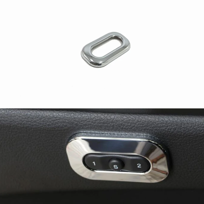 

ABS Chrome For Jeep Grand Cherokee 2014 2015 2016 2017 Car Seat memory button Cover Trims Car Styling Accessories 1pcs