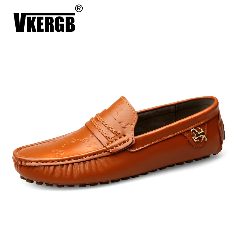 

VKERGB Designer Platform Shoes Mens Loafers Black Bottom Shoes Leather Men'S Genuine Leather Shoes Luxury Black Shoes Sapatos