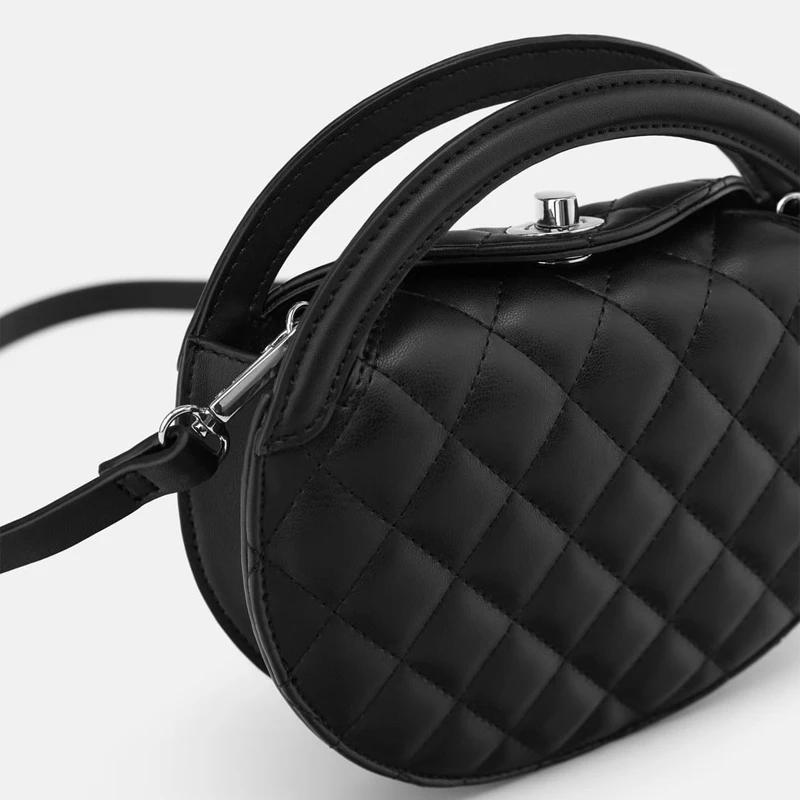 Diamond Lattice Famous Designer Half Moon Bags for Women PU Leather Saddle Bag High Quality Crossbody Shoulder Handbags 2019