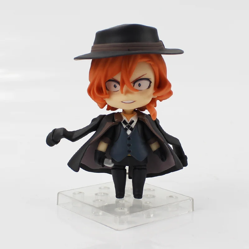 9 см 2 стиля новинка, лидер продаж, аниме Bungo бродячие собаки дазай Осаму Chuya Nakahara Nendoroid 657#676# ПВХ фигурка модель игрушки подарки - Цвет: 676 in opp bag