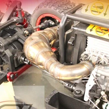 Сталь Супер выхлопная труба с глушителем для 1/5 газового грузовика DBXL LOS05001 Losi багги для пустыни XL LOS05001 RC RMCK XCR-1000 XCR-900