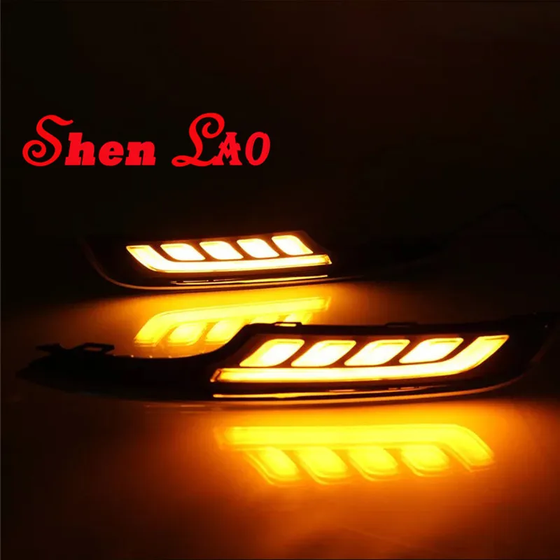 ShenLao LED Daytime Running Light For Volkswagen Golf 7 MK7 2015 2016 Car Accessories Waterproof ABS 12V DRL Fog Lamp Decoration |