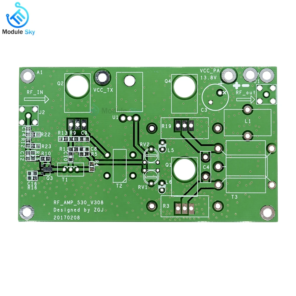 

amplifier board 45W SSB Linear Power Amplifier CW FM HF Radio Transceiver Shortwave DIY Kit sound board amplifier speaker