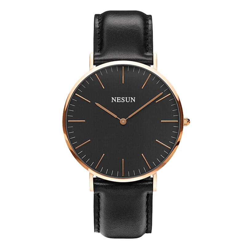 

NESUN 8801 Luxury Watch Women Casual Quartz Watch Genuine Leather Watch Band Ultra Thin Watches