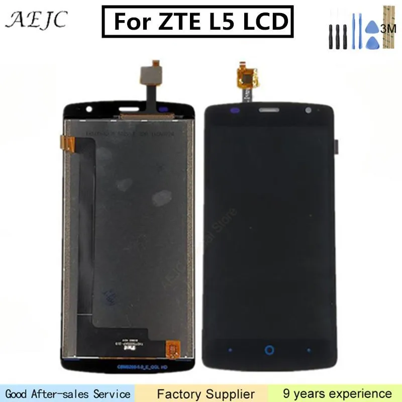 Для ZTE Blade L5 ЖК-дисплей кодирующий преобразователь сенсорного экрана в сборе с 3M