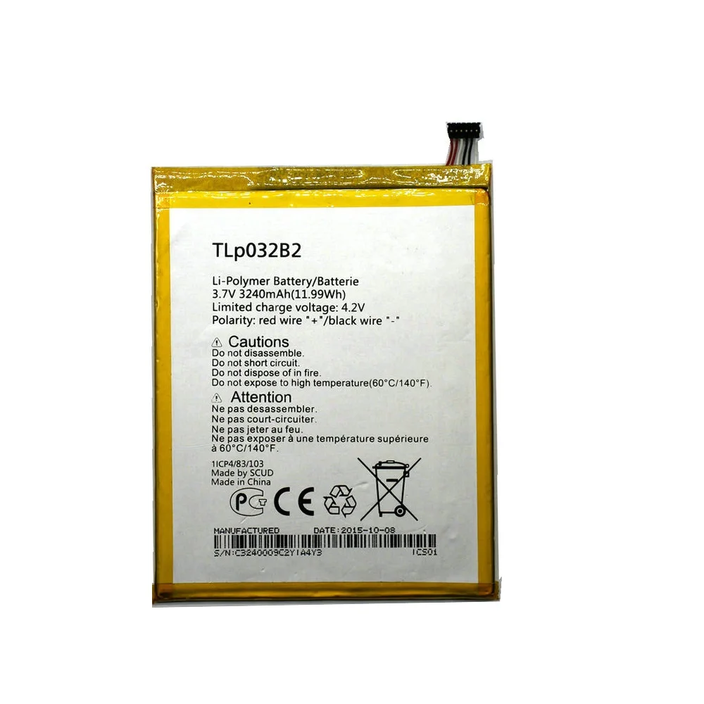 Аккумулятор TLp032B2 на 3240 мА · ч для Alcatel One Touch Pixi 8 3 0 3G Wi-Fi | Мобильные телефоны и
