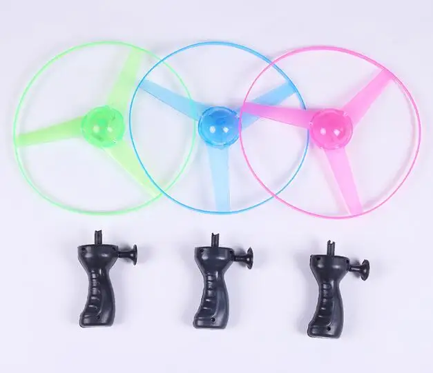 Surwish قطر 25 سنتيمتر LED مضيئة تحلق الصحن Ufo الهواء الطلق الوهج لعب رمي و الصيد تحلق القرص YH1041