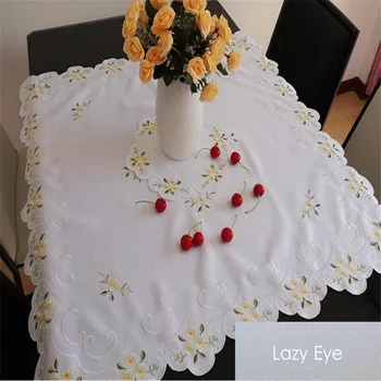 

Free Shipping square 85x85cm tablecloth Cup Coffee teamat Table Cover placemat table mat fridge cover cloth microwave oven cover