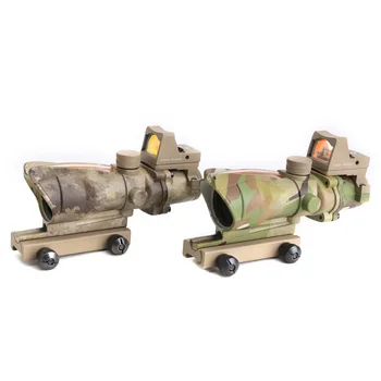

Hunting Riflescope ACOG 4x32 Red Fiber Illuminated With RMR Red Dot (AT/CP)
