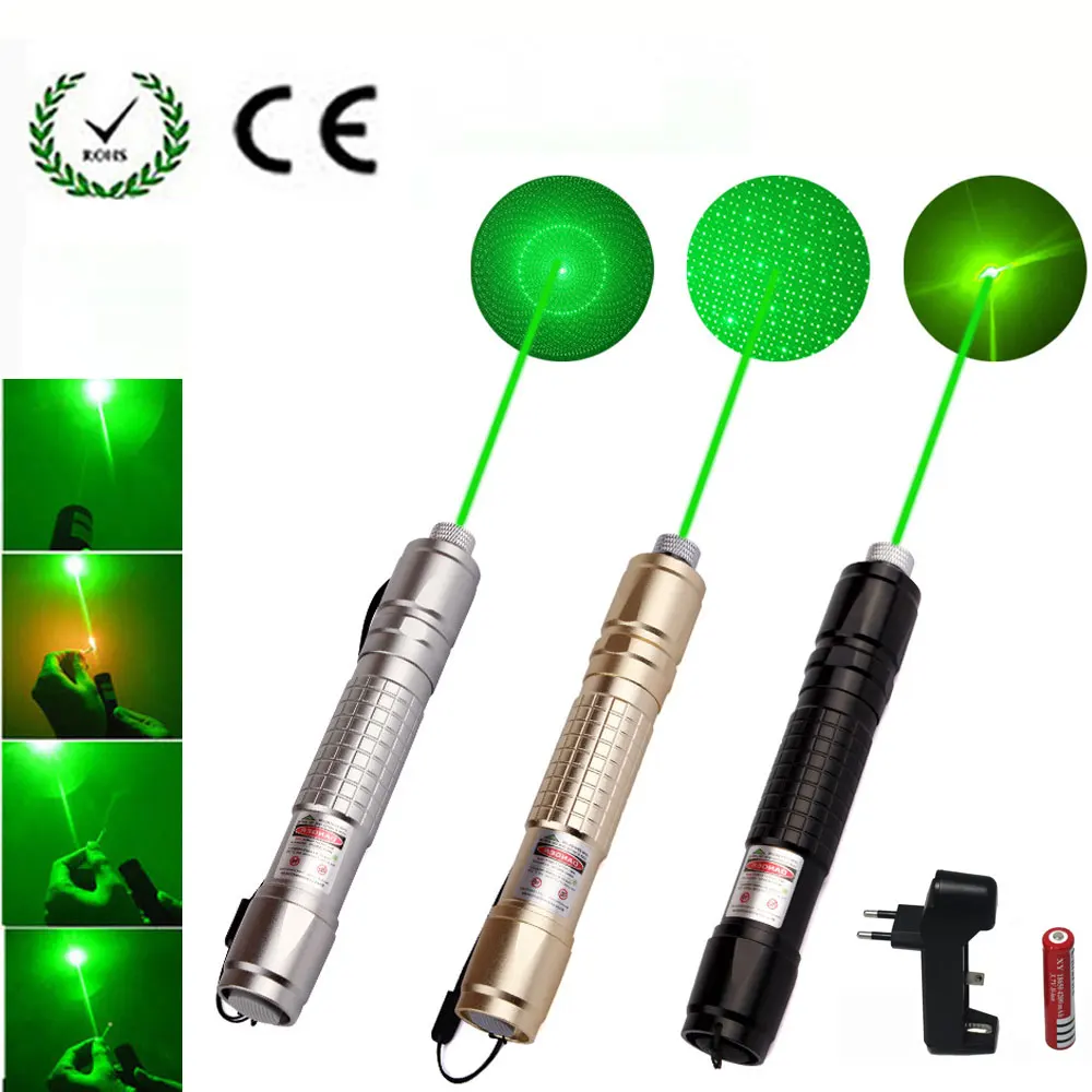 Hunting-Lazer-Pen-Green-Laser-Pointer-532-nm-10000m-Hang-type-Lasers-Sight-Long-Distance-burn