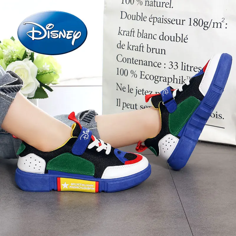 Disney новая детская обувь, повседневная обувь для девочек и мальчиков, детские кроссовки, удобная обувь для малышей, детская обувь, размер 31-37