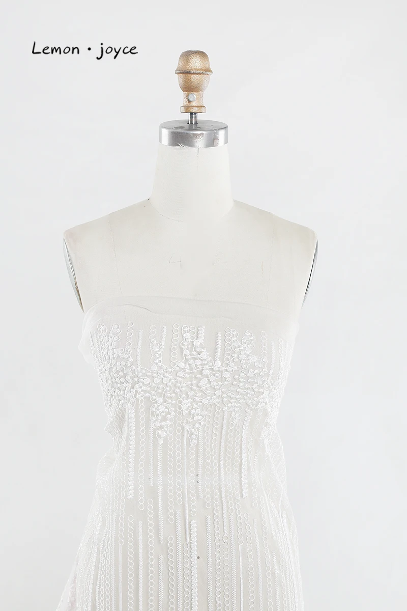Handmade lace fabrics Flowers New Arrivals Evening Dress Women Dresses