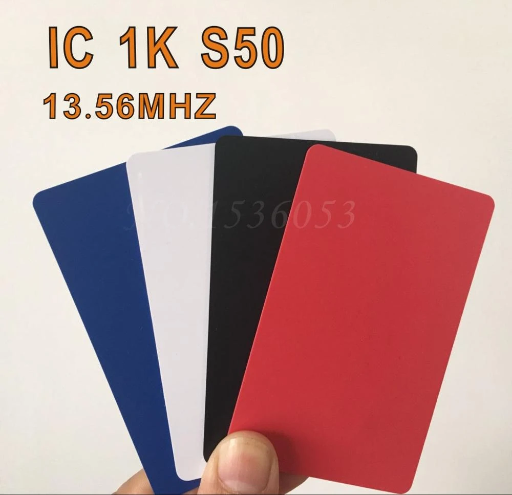 electric door lock for main gate 10pcs Colorful 13.56mhz nfc card blue red black hotel key access control low cost smart rfid card access control systems