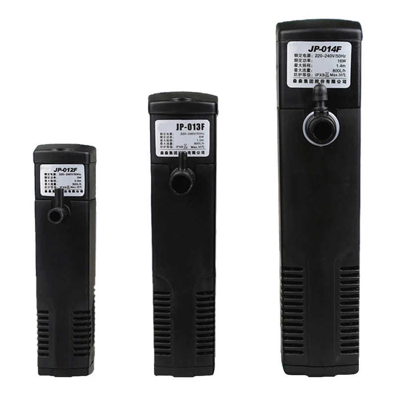 

220V Aquarium Filter Submersible Internal Filter For Fish Tank Aquatic Spray Flow Biological Plus Power Filter Pump 3W/8W/16W