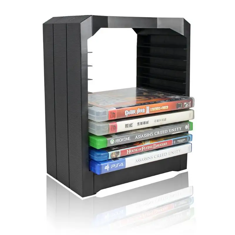 Disk Storage Tower For Games & Blu Ray Discs Storage Tower Holder 10