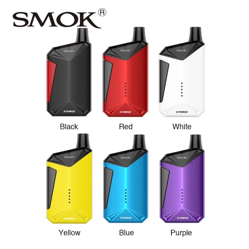 Оригинальный 7 мл/2 мл SMOK X Force AIO стартовый набор 2000 мАч встроенный аккумулятор с
