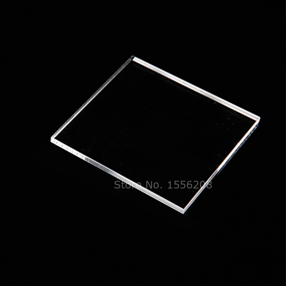Size Option 3mm Cast Acrylic Thickness Clear Perspex Sheet Cut Plastic Transparent Board Perspex Panel Doors Signage Decor