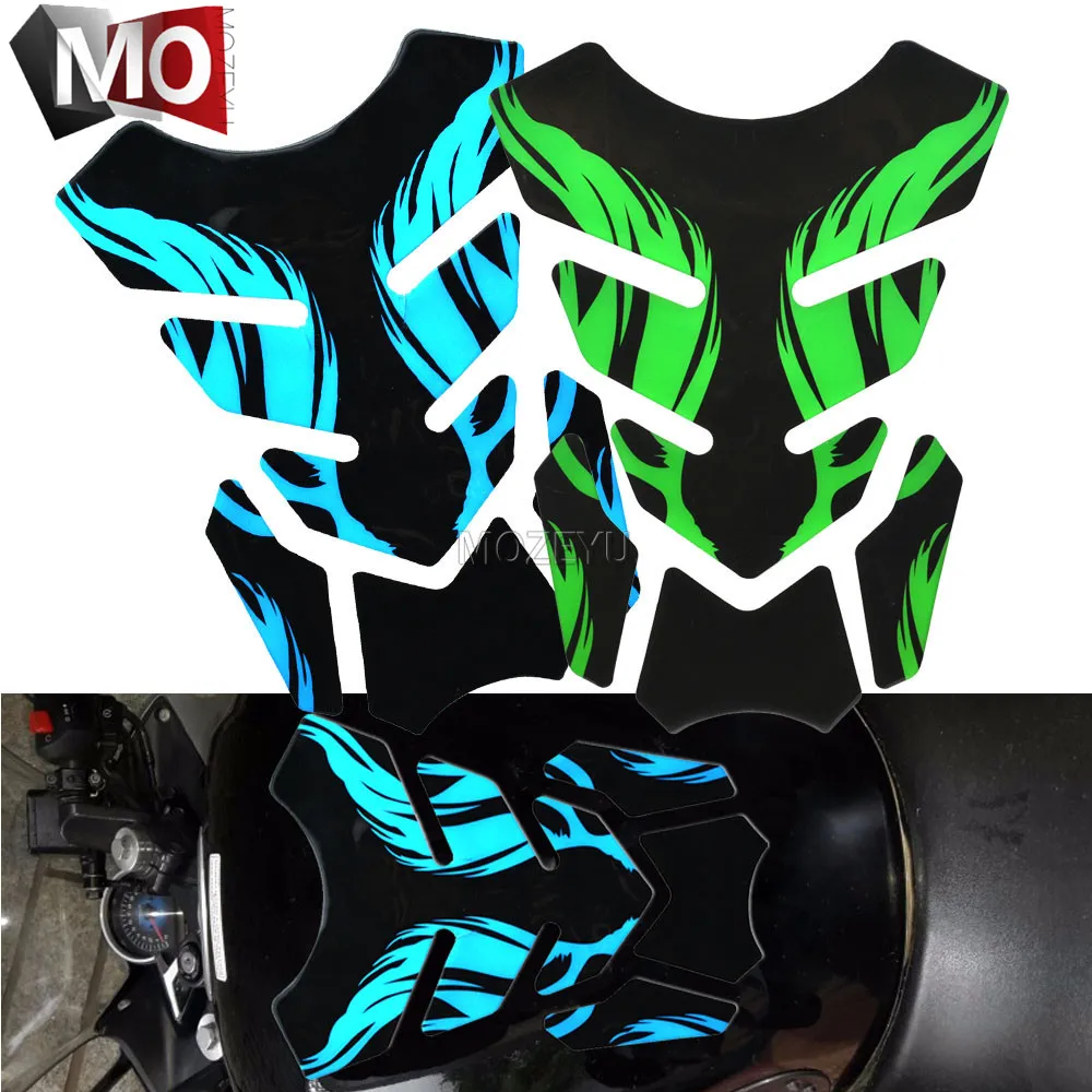 

Motorcycle Tank Pad Tankpad Protector Sticker Fishbone 3D Rubber sticker Motorcycle Tank sticker For Suzuki