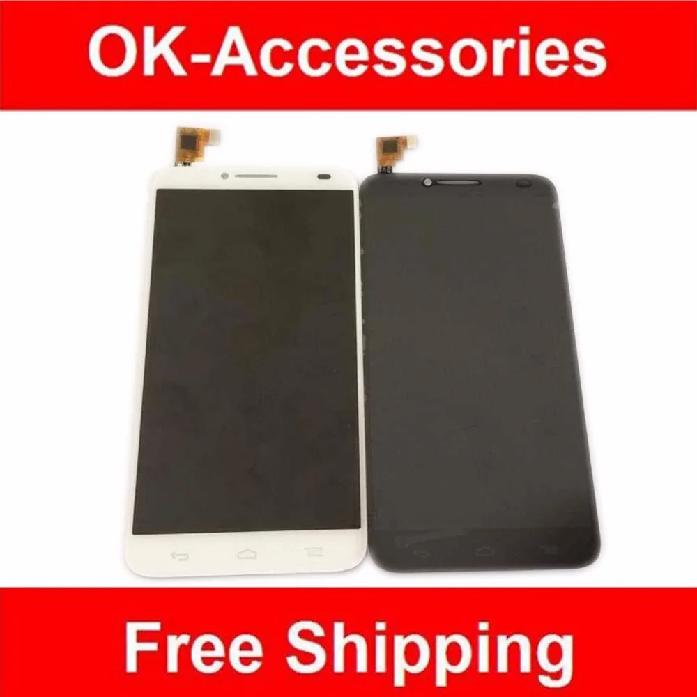 Black White Color For Alcatel One Touch Idol 2 OT6037 6037 LCD Display Touch Screen Digitizer