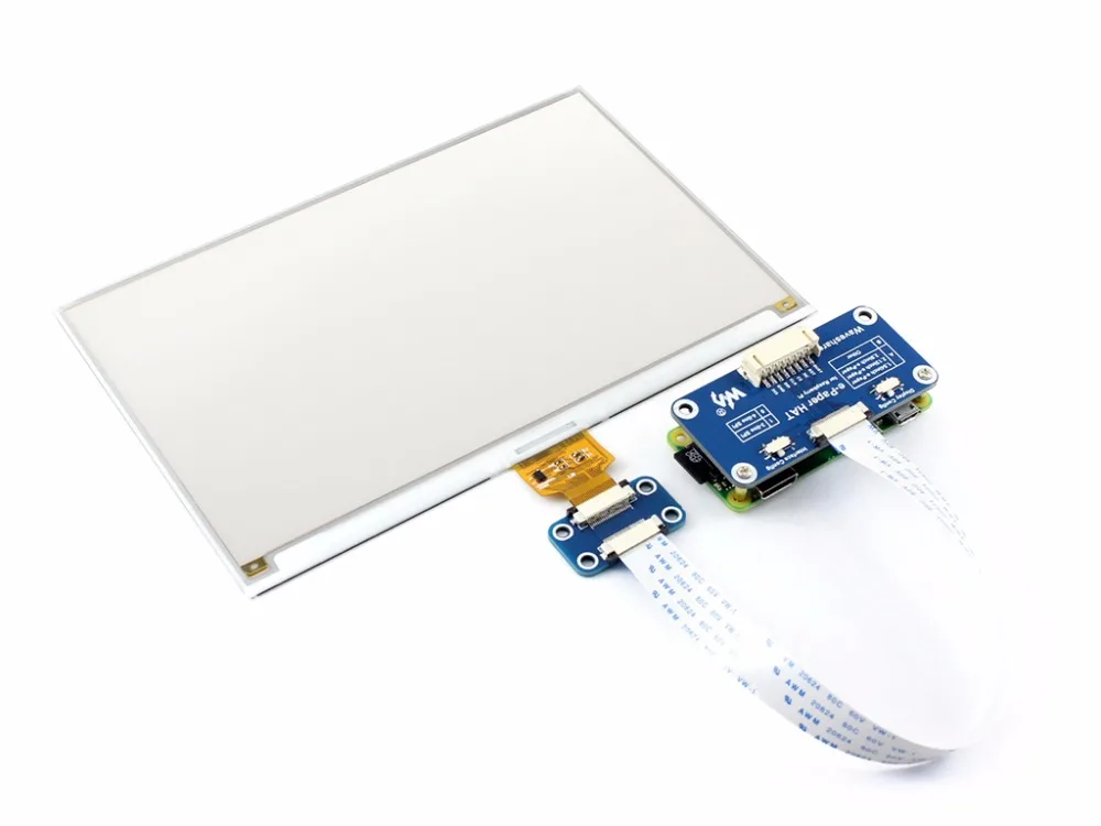 Billig 7,5 zoll e Papier HUT (C) 640x384 E ink Display Modul Drei farbe SPI interface kompatibel mit Raspberry Pi 3B 3B + null Null W