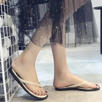 

Flip-flops New Korean Version Women sandals In Summer Of 2019 Beach Leisure Comfortable Cat Pattern Shoes Woman