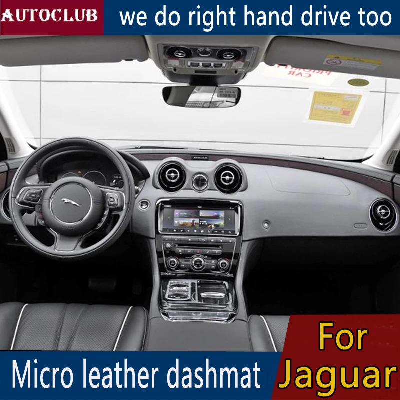 For Jaguar XF XE F PACE XJL Leather Dashmat Dashboard Cover Pad Dash