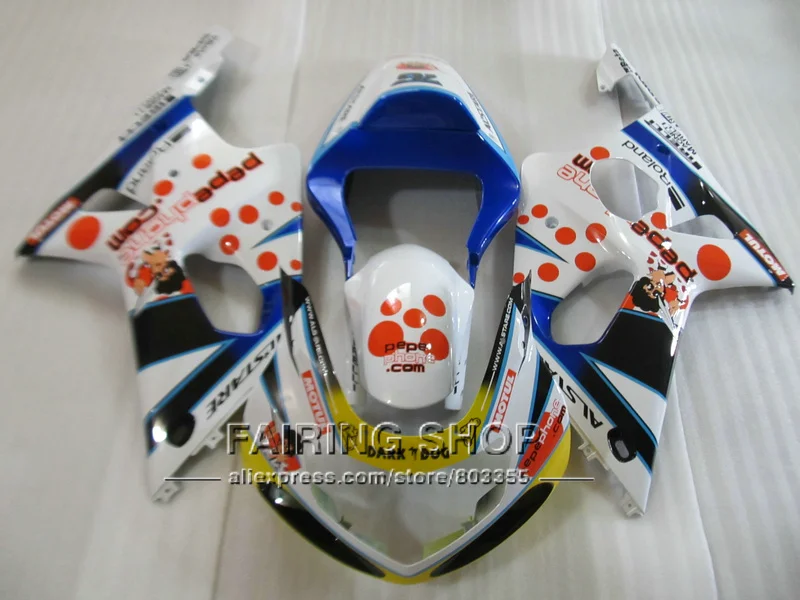 Подходит для обтекатели GSXR 1000 2000 2001 2002 красная наклейка синий красно-белый обтекатель комплект GSXR1000 2000 2001 2002 GK05
