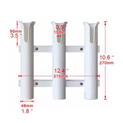 3 трубки пластиковая морская яхта держатели стержней зажимное приспособление кронштейн для лодки Перила Аксессуары для яхты