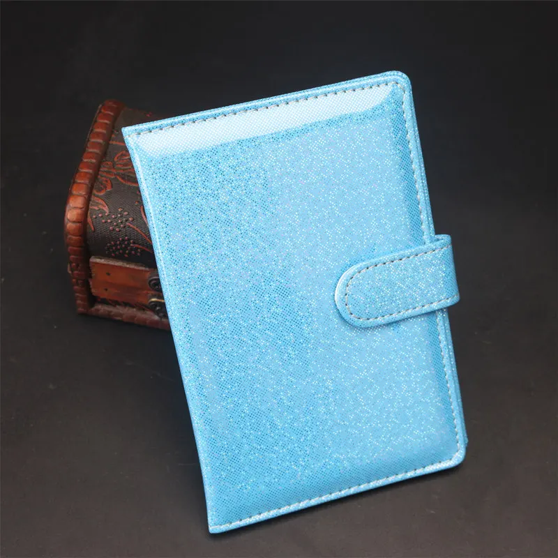 Известный бренд ZongShu Обложка для паспорта 4 цвета блестящая кожа держатель для карт для паспорта Топ Дизайнер кожаные обложки для документов - Цвет: blue