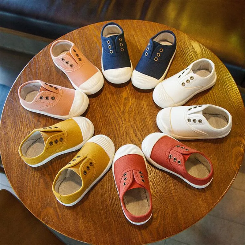 

Baby Toddler Shoes Children Shoes Boys Girls Canvas Casual Shoes Sneakers Fashion Light Flat Loafers Kids Breathable School