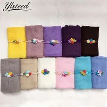 См 40 см* 150 см мохер детское одеяло повязка на голову Набор новорожденных фотографии обертывания эластичный пеленать младенческой фотографии реквизит аксессуары