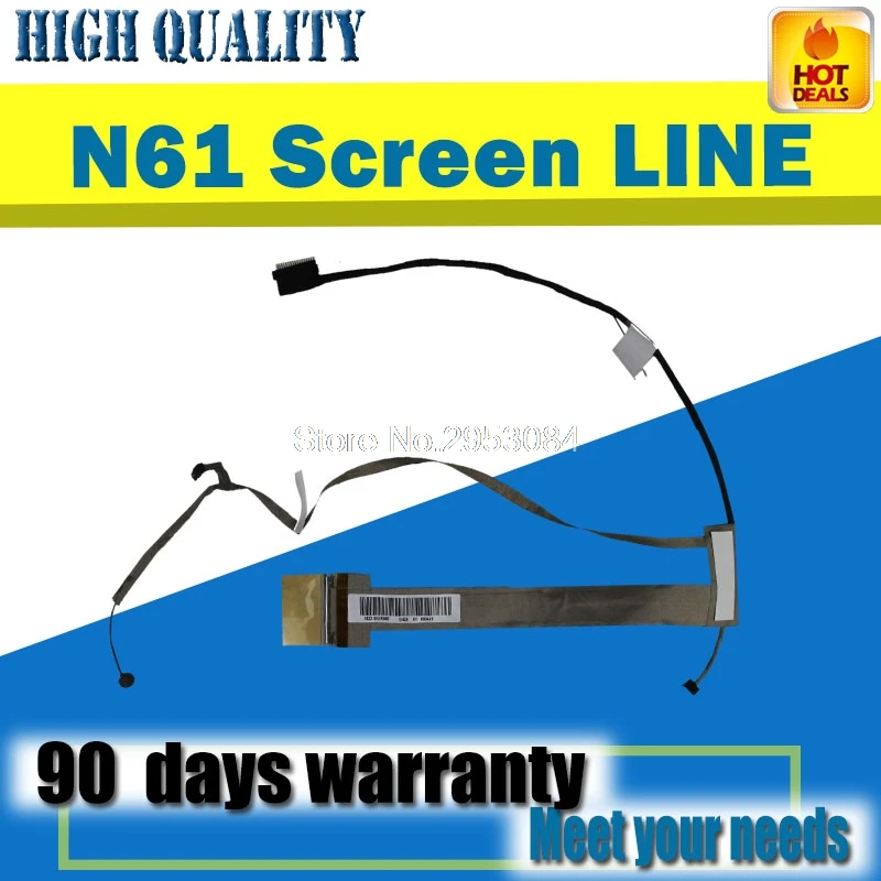 

N61 Screen Line For Asus N61J N61JQ N61JV N61V Computer 1422-00PL000 LVD Cable Wire Flexible Flat winding displacemen work well