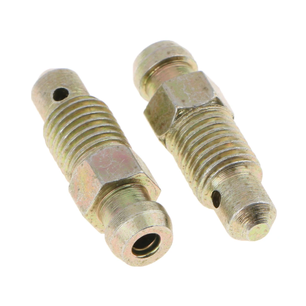 

10 Pieces Metal Replacement Car Motorcycle 26mm Brake Bleeder Screws M8*1mm Brake Caliper Auto Replacement Parts